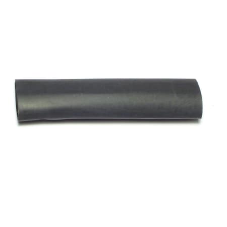 Heat Shrink Tube, Thin Wall, Black, 3 in, 5 PK